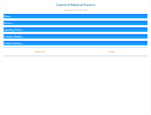 Tablet Screenshot of cramondmedicalpractice.com